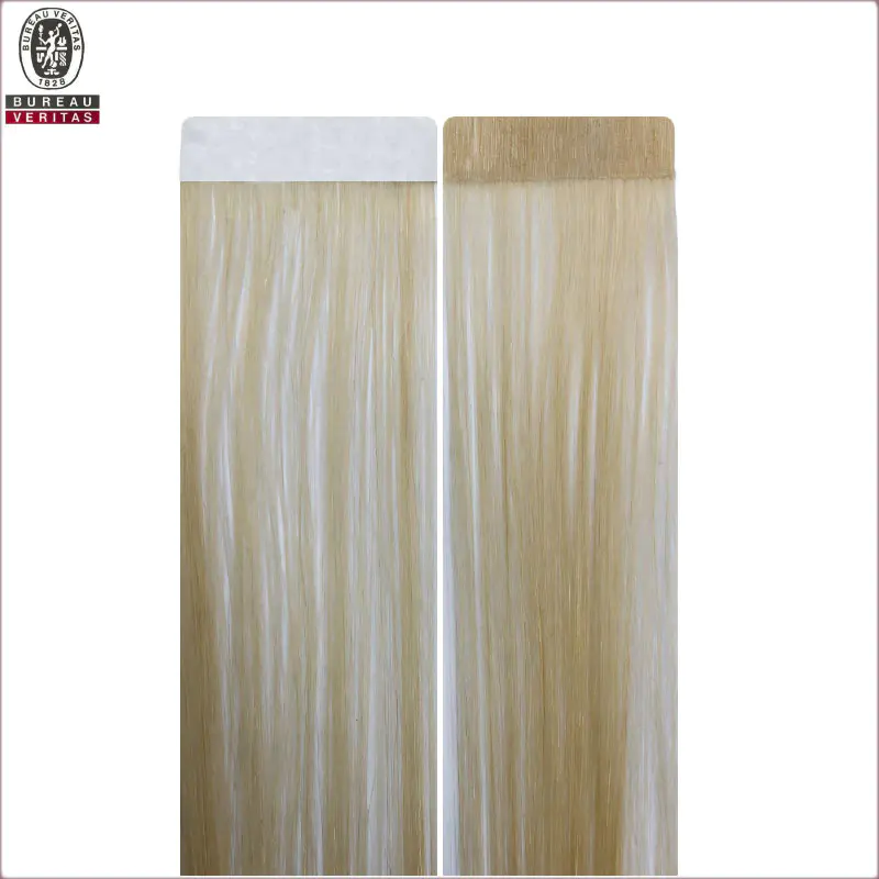 16 pulgadas Nueva llegada y mejor venta de productos de pelo de pelo virgen cinta de pelo extensiones 8''-30''