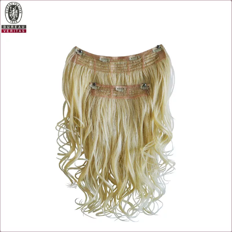 16inch Top grado superior clip de pelo virgen brasileño en extensiones de cabello al por mayor