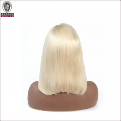 Rubia Bob Wig 13X4 encaje corto frente humano pelo pelucas para las mujeres Remy 150%