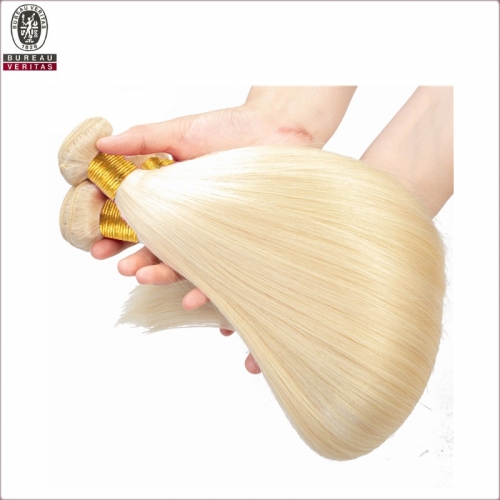 100% Cutícula Completa Alineada alta calidad 18 pulgadas cabello humano doble dibujado brasileño extensiones de cabello 613 cabello humano