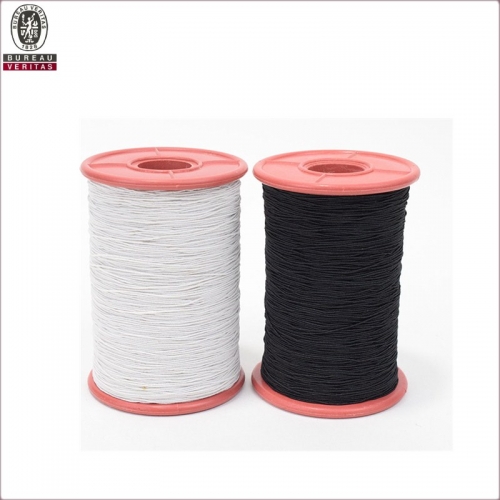 Elástico negro / blanco salón de pelo tejer coser hilo de decoración para wig weft coser extensiones de pelo